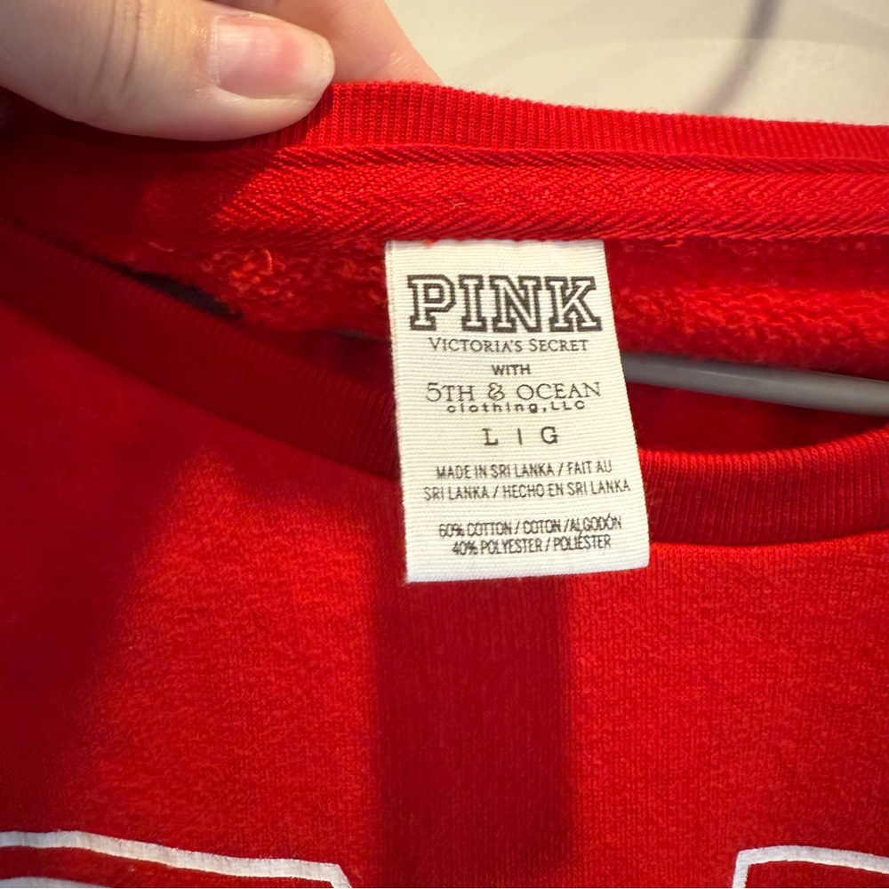 PINK Victoria's Secret Red Nebraska Sweatshirt - Picture 4 of 8